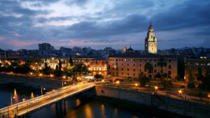 Ciudad de Murcia de noche
